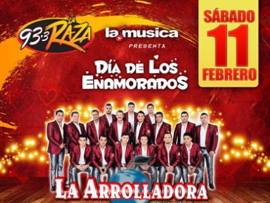 LAMUSICA Y 93.3FM LA RAZA PRESENTAN A LAS SÚPER ESTRELLAS DE LA MÚSICA REGIONAL MEXICANA LA ARROLLADORA BANDA EL LIMÓN DE RENÉ CAMACHO EN CONCIERTO ROMÁNTICO