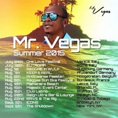 Mr. vEGAS 2015 TOUR DATES