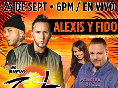 EL ZOL 106.7FM RECIBE LA VISITA DE ALEXIS Y FIDO HOY! MIÉRCOLES 23 DE SEPTIEMBRE JUNTO A JAMMIN JOHNNY CARIDE Y SU ELENCO EN “EL SHOW DE LAS TARDES” 3PM-7PM (EST)