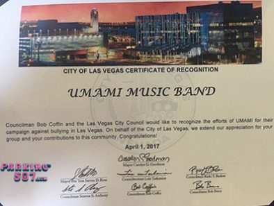 Ciudad de Las Vegas reconoce a UMAMI